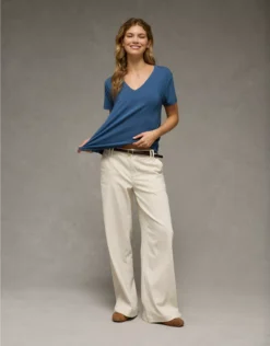 AE Soft & Sexy V-Neck T-Shirt Navy