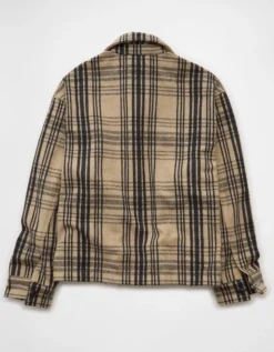 AE Shirt Jacket Khaki -American Eagle Fashion 2101 1784 212 b