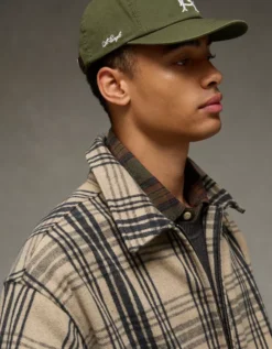 AE Shirt Jacket Khaki -American Eagle Fashion 2101 1784 212 d2