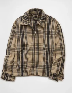 AE Shirt Jacket Khaki -American Eagle Fashion 2101 1784 212 f