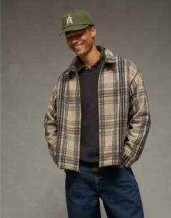 AE Shirt Jacket Khaki