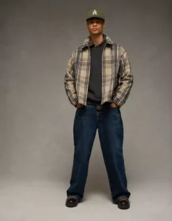 AE Shirt Jacket Khaki -American Eagle Fashion 2101 1784 212 os