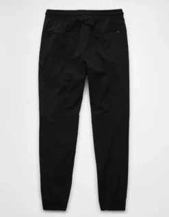 AE 24/7 Tech Jogger Black -American Eagle Fashion 2123 4925 001 b