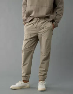 AE 24/7 Tech Jogger Taupe -American Eagle Fashion 2123 4925 256 d2