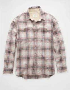 AE Lightweight Flannel Shirt Pink