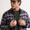 AE Relaxed Fit Everyday Flannel Shirt Rich Navy