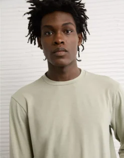 AE 24/7 Long-Sleeve Training T-Shirt Olive