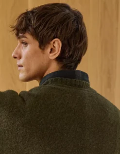 AE77 Premium Alpaca-Blend Sweater Olive -American Eagle Fashion 2308 1802 309 d2