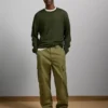 AE77 Premium Merino Wool Sweater Olive
