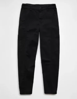 AE Stretch Barrel Cargo Pant Black -American Eagle Fashion 2322 5483 001 f