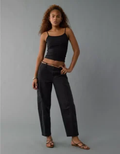 AE Stretch Barrel Cargo Pant Black