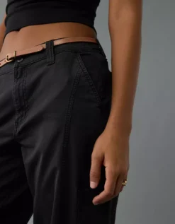 AE Stretch Barrel Cargo Pant Black -American Eagle Fashion 2322 5483 001 os