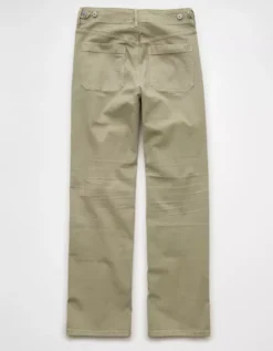 AE Stretch High-Waisted Stovepipe Pant Olive -American Eagle Fashion 2325 5274 309 b