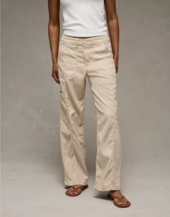 AE Stretch High-Rise Utility Stovepipe Pant Beige