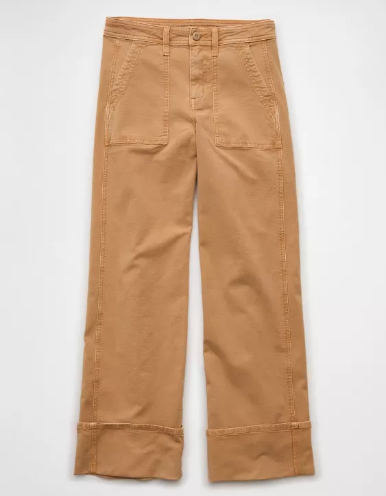 AE Stretch High-Waisted Utility Stovepipe Pant Iced Mocha 3 AE Stretch High-Waisted Utility Stovepipe Pant Iced Mocha - Image 3