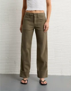 AE Stretch High-Waisted Utility Stovepipe Pant Bunker Olive
