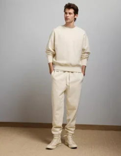 AE77 Premium Fleece Jogger Natural -American Eagle Fashion 2329 2242 109 d2