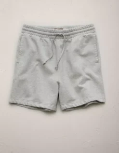 AE77 Premium Fleece Sweat Short Heather Gray -American Eagle Fashion 2329 2275 006 f