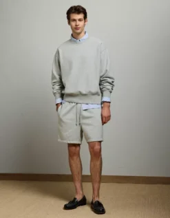 AE77 Premium Fleece Sweat Short Heather Gray -American Eagle Fashion 2329 2275 006 os