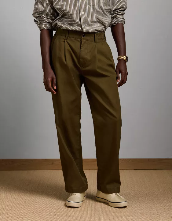 AE77 Premium Cotton Canvas Pant Olive 5 AE77 Premium Cotton Canvas Pant Olive - Image 5