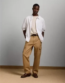 AE77 Premium Cargo Pant Bone Khaki