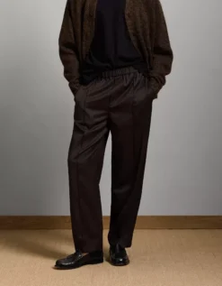 AE77 Premium Loose Twill Trouser Dark Brown -American Eagle Fashion 2329 2325 203 d2