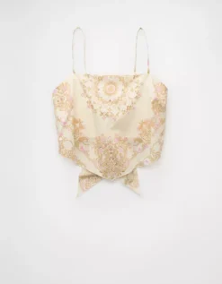AE Bandana Top Cream -American Eagle Fashion 2351 6166 106 f
