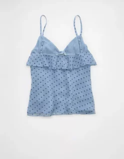 AE Ruffle Cami Blue -American Eagle Fashion 2351 6317 400 b