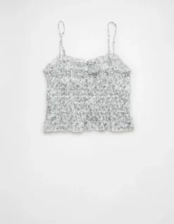 AE Tiered Ruched Tank Top Multi -American Eagle Fashion 2351 6374 900 b