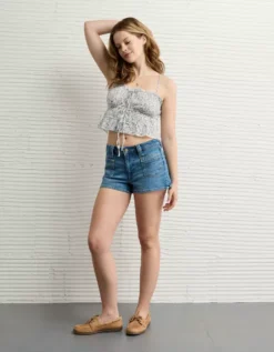 AE Tiered Ruched Tank Top Multi -American Eagle Fashion 2351 6374 900 os