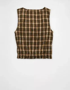 AE Scoop Neck Tank Top Green -American Eagle Fashion 2351 6828 300 b