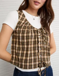 AE Scoop Neck Tank Top Green -American Eagle Fashion 2351 6828 300 d2