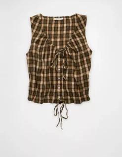 AE Scoop Neck Tank Top Green -American Eagle Fashion 2351 6828 300 f