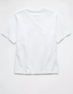 AE Everyday Luxe Relaxed T-Shirt White -American Eagle Fashion 2370 1001 100 b