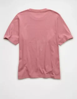 AE Everyday Luxe Relaxed T-Shirt Blush -American Eagle Fashion 2370 1001 107 b