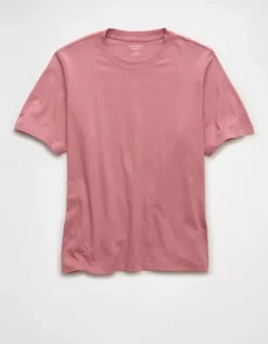 AE Everyday Luxe Relaxed T-Shirt Blush -American Eagle Fashion 2370 1001 107 f