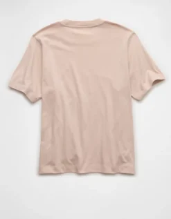 AE Everyday Luxe Relaxed T-Shirt Peach -American Eagle Fashion 2370 1001 823 b