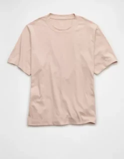 AE Everyday Luxe Relaxed T-Shirt Peach -American Eagle Fashion 2370 1001 823 f