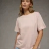AE Everyday Luxe Relaxed T-Shirt Peach