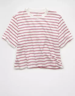 AE Boxy Striped T-Shirt Red -American Eagle Fashion 2372 1125 600 f