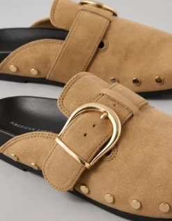 AE Studded Buckle Clog Camel -American Eagle Fashion 2411 6719 296 d1