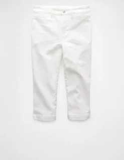 AE Next Level High-Waisted Capri Jean White -American Eagle Fashion 2432 5575 100 f
