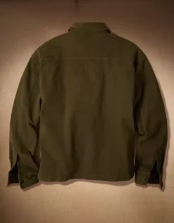 AE X Tru Kolors Twill Full-Zip Mechanic Jacket Olive -American Eagle Fashion 2512 2999 309 b