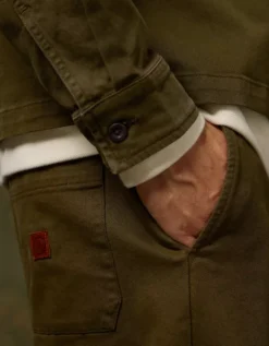 AE X Tru Kolors Twill Full-Zip Mechanic Jacket Olive -American Eagle Fashion 2512 2999 309 l2