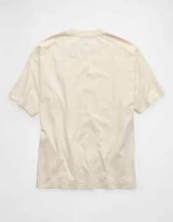 AE Laidback Luxe Heavyweight Oversized T-Shirt Cream -American Eagle Fashion 2516 4505 106 b