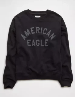 AE Funday Graphic Sweatshirt Faded Black -American Eagle Fashion 2532 2705 094 f