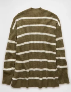 AE Open Knit Cardigan Washed Olive -American Eagle Fashion 2534 1656 347 b