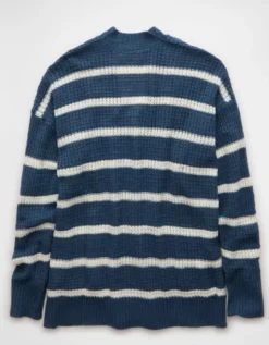 AE Open Knit Cardigan Navy -American Eagle Fashion 2534 1656 410 b