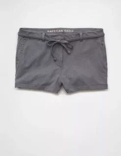 AE Stretch Low-Rise Mini Short Grey Shadow -American Eagle Fashion 2546 8003 082 f