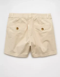AE Snappy Stretch High-Waisted Trouser Short Cream -American Eagle Fashion 2546 8255 106 b